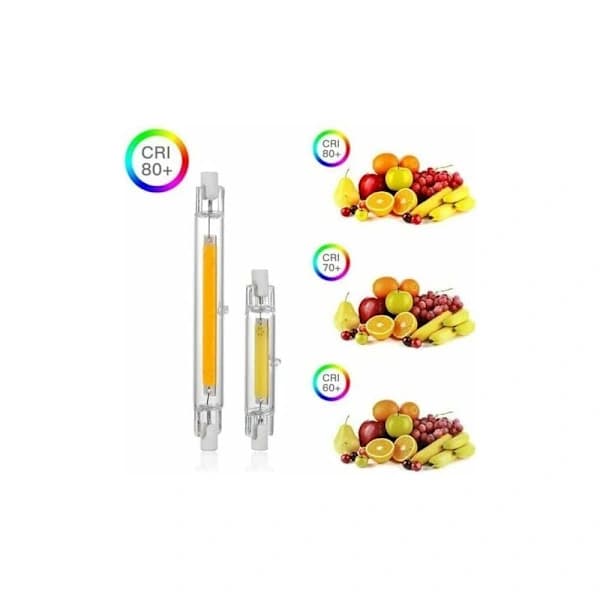 2-pack R7S 20W dimbara LED-lampor 3000K varmvit, 360° belysning