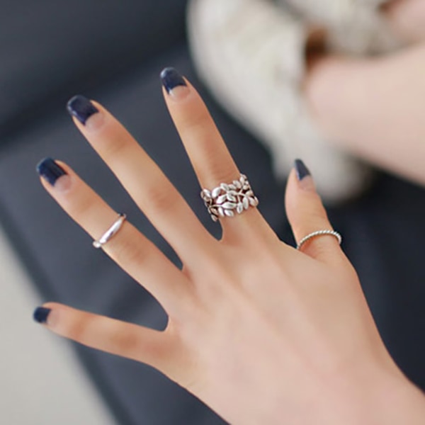 3 Stk Vintage Finger Joint Ringe Knuckle Ringe Kvinder Pige Smykker Gave