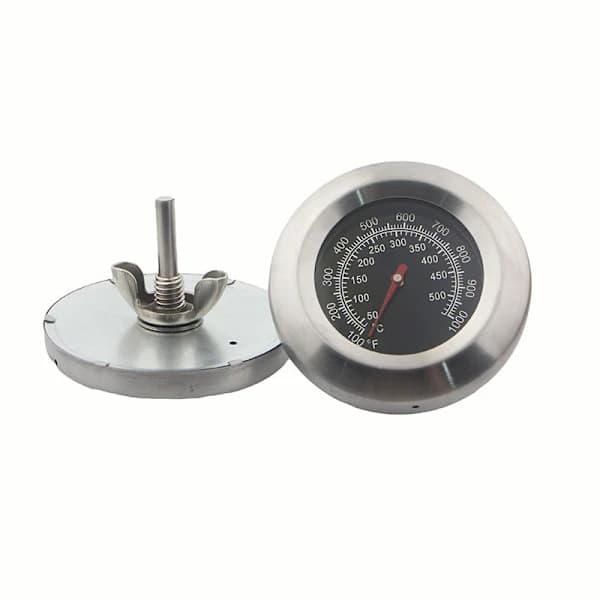 BBQ Grill Termometer Rustfritt Stål Temperaturmåler for Røyker Kullgrill Matlaging 3 Tommer 1000F