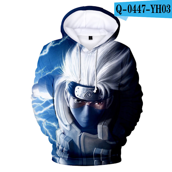 Barn/voksen Naruto 3D-genser Cos Genser Hoodie Toppstil F 110cm