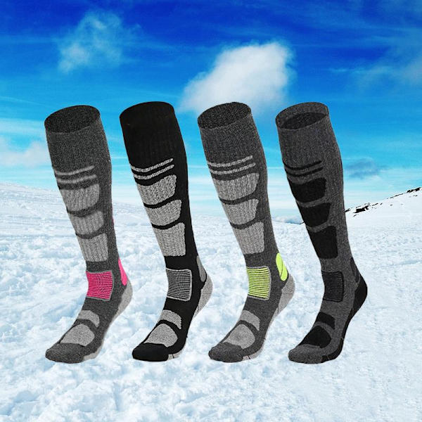 Ski Strømper i Merinould Grey grå