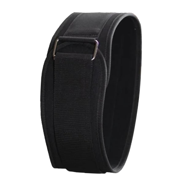 Vektløftende belte Pustende Komfortabel Regulerbar Design EVA Nylon Fitness Vektløfting Støttebelte for menn Damer Svart L