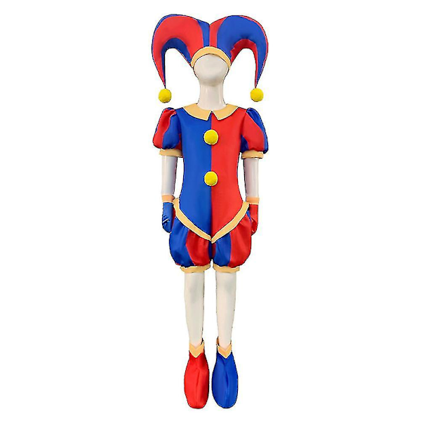 Pomni-dräkt för barn, overall, cosplay, födelsedag, karneval, halloweenfest Q8 Q8 120 Q8 120