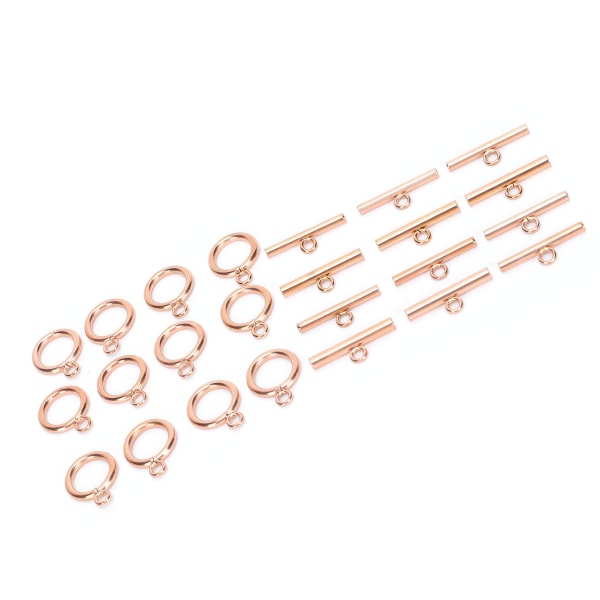 Toggle Clasps i rustfrit stål Barsæt Toggle Connectors DIY Halskæde Armbånd Smykkefremstilling