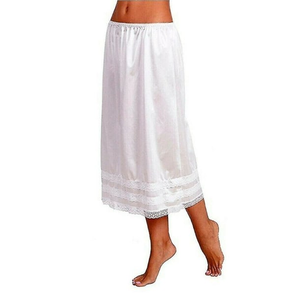 Underkjol i spets underkjol för kvinnor White XL