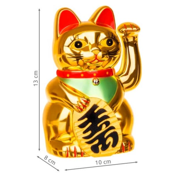 Maneki-neko - Vinkende Katt Gull