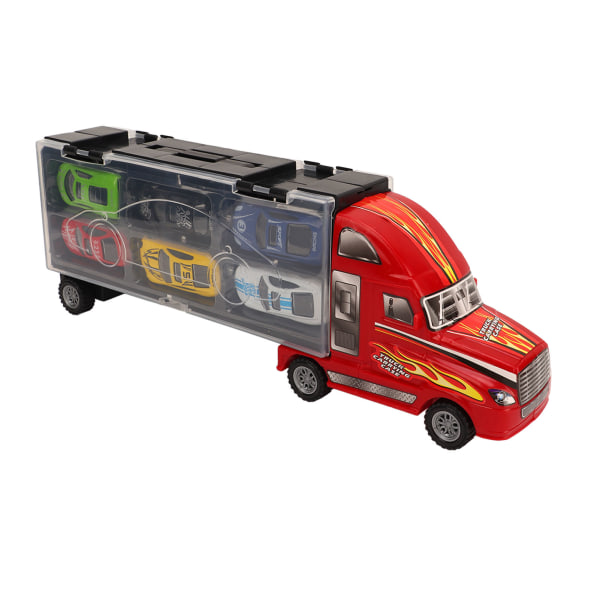 Transport Carrier Sæt 12 køretøjer Transport Carrier Truck Stimuleret Bærbar Legering Truck Model Legetøj til børn