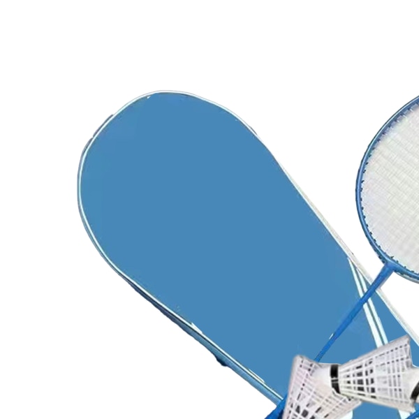 2 STK badmintonracketsett for utendørs bakgårdsspill Lette badmintonracketer med skyttelballer bæreveske for voksne og tenåringer Himmelblå