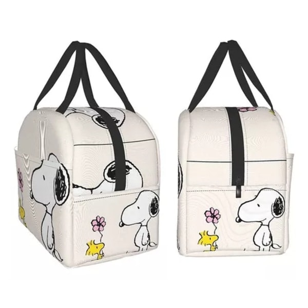 Snoopy Lounaslaukku Kukkakuvioinnilla, Väri Kuva Väri