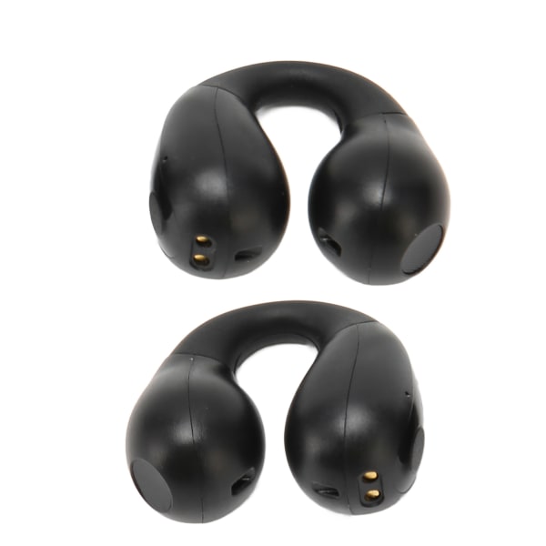 Open Ear Bluetooth-øretelefoner Knogleledning Stereo støjreducerende Touch Control Clip On Trådløse øretelefoner Sort