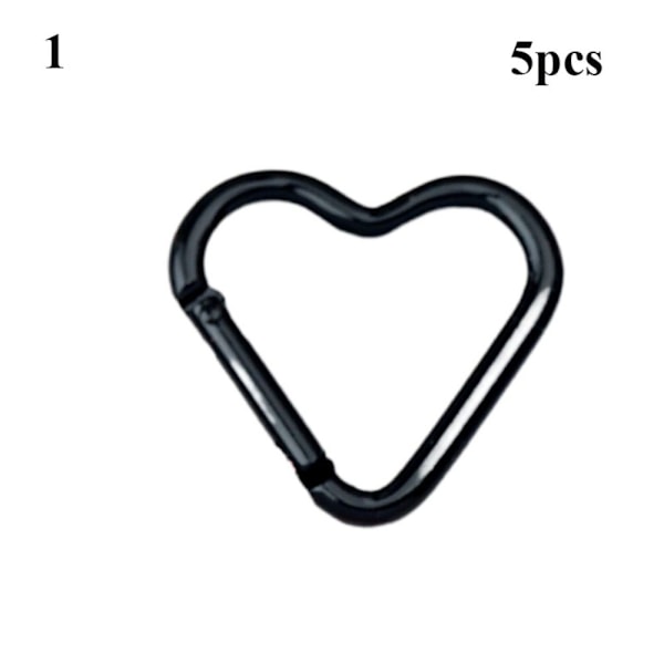 5 stk. Spring Heart-Ring Spænder Karabinhake 1 1 1 1