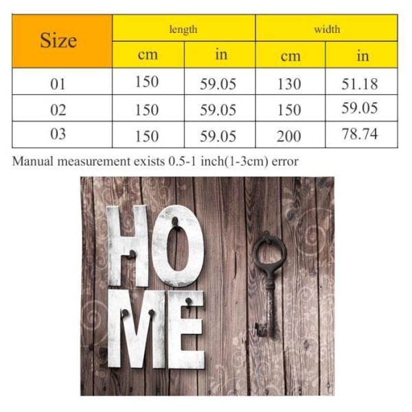 Stor bohemisk vægtapet Creative Wood Board Vägghängande Sängkläder Gobeläng Vägghängande 16 (150 * 200 CM)