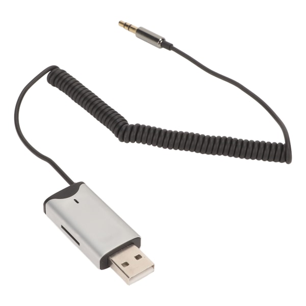 BT AUX -sovitin USB 2.0 - 3.5mm helppo liitäntä sisäänrakennettu mikrofoni 11 jardin etäisyydellä AUX BT -vastaanotin auton kotitietokoneeseen