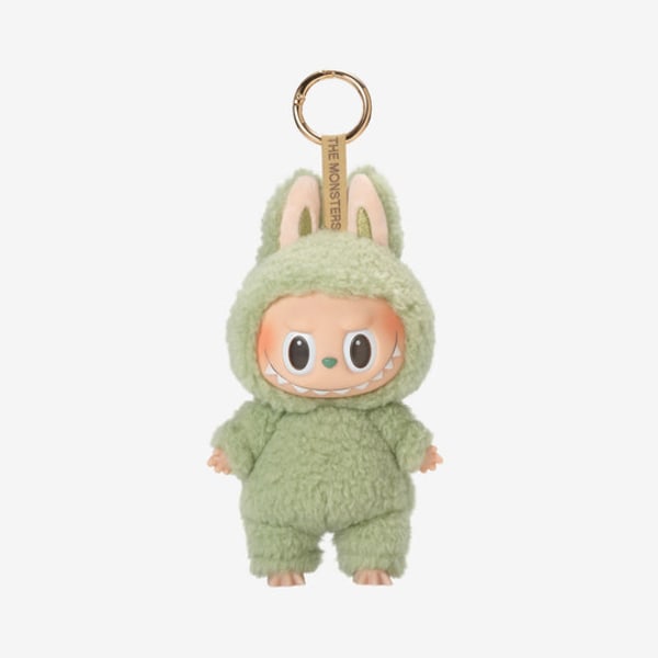 Pop Mart Labubu The Monsters – Spennende Macaron Plysj Nøkkelring Serie (1 Blind Box, 1.0) one Generation Toffee candy