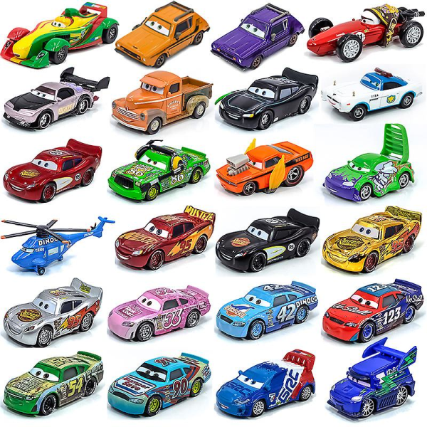 Disney Pixar Cars Mcqueen Sally Hudson Mater King Lizzie 1:55 Diecast Toys Gift 11A