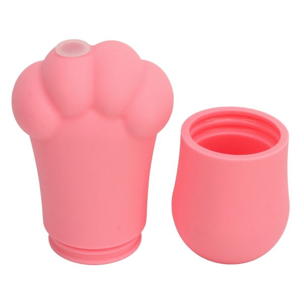Kasvojääpidike Silikoni jäätelöpakkaus hierontalaite Kasvojen turvotusta vähentävä työkalu Kissan kynsi muoto vaaleanpunainen