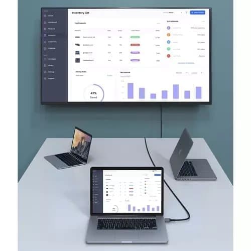 Kullattu 8K UHD 60Hz 48Gbps HDMI-kaapeli 2m—pa