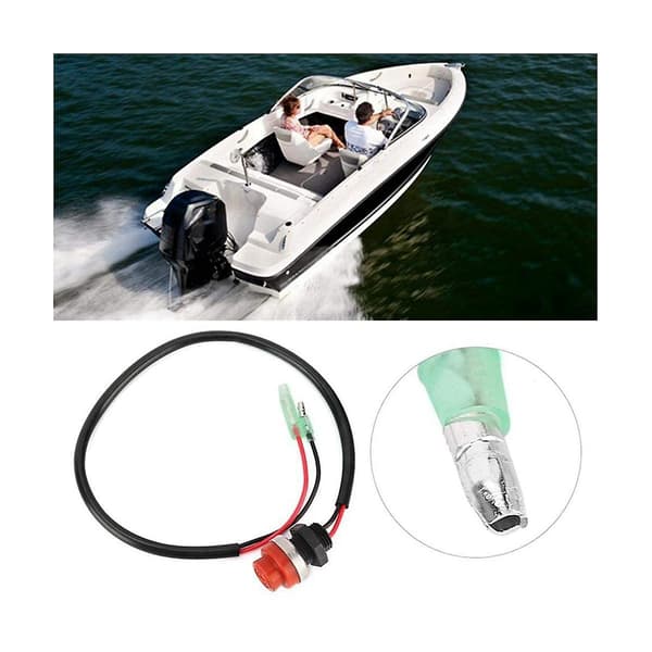 2 stk Universal Bådmotor Start/Stop-knap Nøglefri Trykknap, Passer Alle