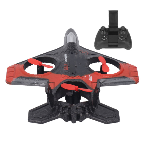 V25 Stunt Ilmakuvaus UAV-kaukosäädin Lentokone-lelulentokone sopii yli 14-vuotiaille lapsille, punainen 2 akkua