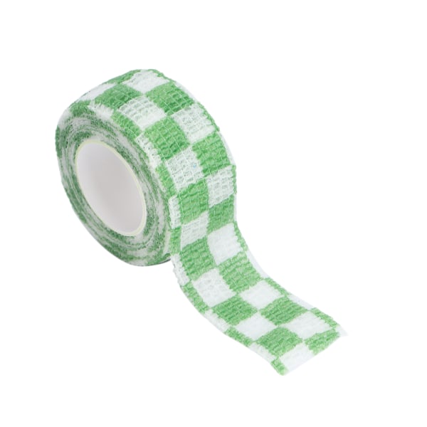 Selvklæbende bandageindpakning Anti-slid Antihårdhed Stærk klæbeevne Letvægts fingerbeskyttelsestape Grønt gitter
