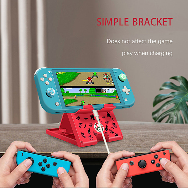 Stativ for Nintendo Switch Justerbart feste Animal Crossing Po A7