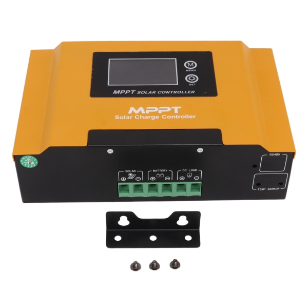 MPPT Solar Charge Controller 12V 24V 48V Automatisk spenningsidentifikasjon med LCD-skjerm Gul solcellepanelregulator for camping 10A