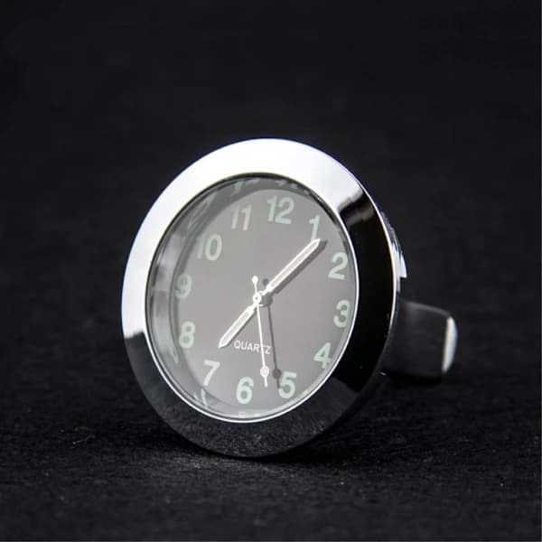 Analogt Ur til Bil. Luftventil Klemme Rundt Quartz Bilinteriør - Sort