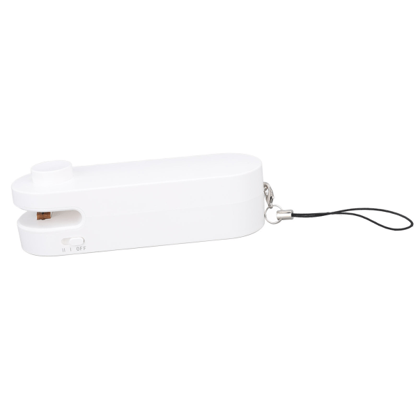 Mini Bag Sealer Multifunktionel 3 i 1 bærbar genopladelig Chip Bag Sealer maskine til Home Camping White