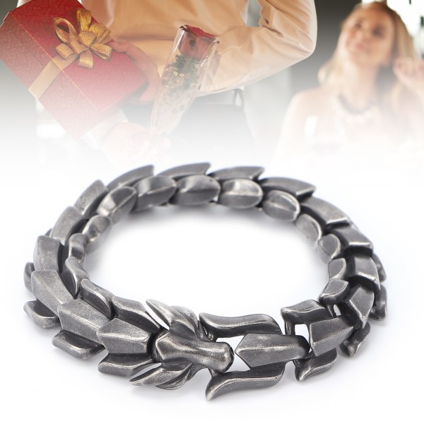 Titanium stål kjede armbånd metall mote Stilig punk armbånd smykker for menn