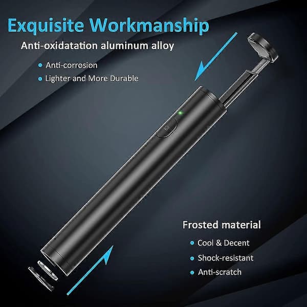 Selfie Stick Tripod Alt I Ett Uttrekkbart Bluetooth Selfie Stick