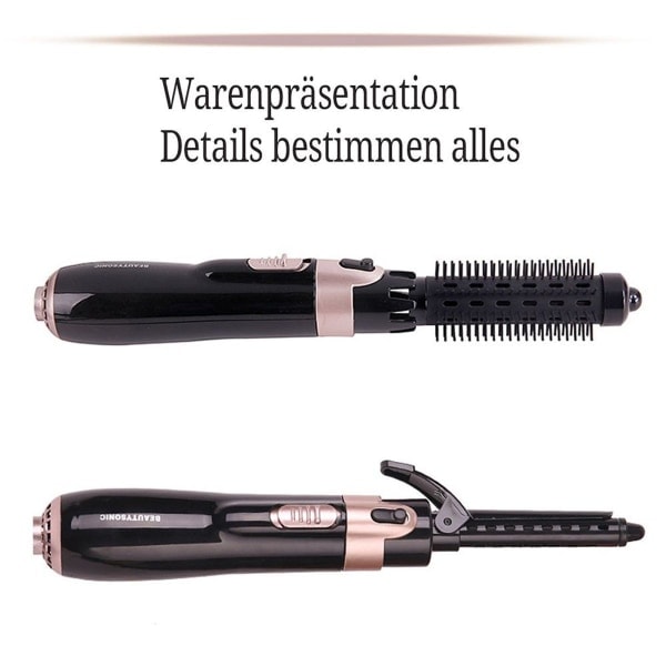 Babyliss roterande varmluftsborste, fyra-i-ett, svart KLB