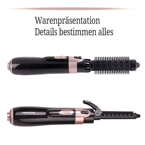 Babyliss roterende varmluftsbørste, fire-i-ett, svart KLB