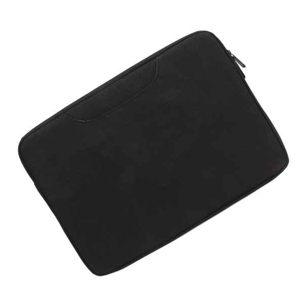 14,1-15,4 tommer håndtaske til bærbar computer Metal lynlås Stor kapacitet Beskyttende taske til bærbar computer, sort