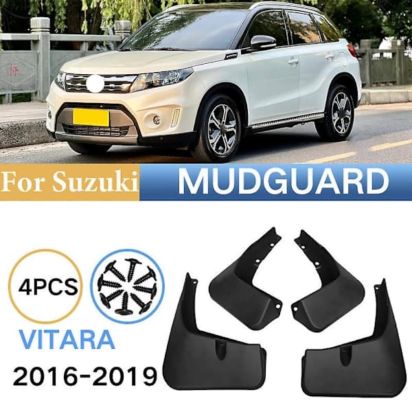 Sprutbeskyttelse for bil Suzuki Vitara Mudflaps 2016 2017 2018 2019 Beskyttelse foran og bak