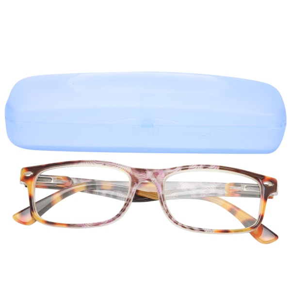 Vintage blått ljusblockerande läsglasögon unisex män kvinnor äldre läsglasögon(+100 )