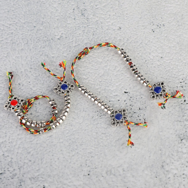 2 stk DIY Vintage Buddha Beads Counter Chain Armbånd Lage smykker Tilbehør Funn