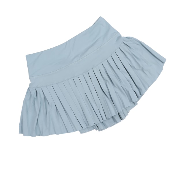 Plisserad kjol Andas Stretchig Fashionabla sportshorts kjol med fickor för flickor Kvinnor S