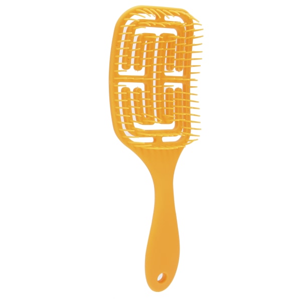 Unisex hårbørste langt kort krøllete hår Massasje kam hårstyling børste oransje