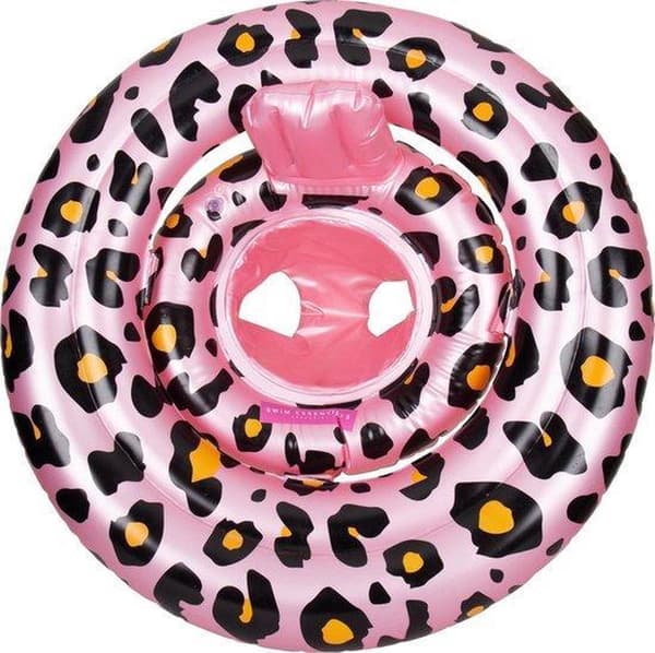 Swim Essentials Baby Float - Leopard Print Rose - Svømmetræner