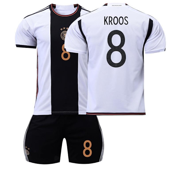 2223 Tyskland VM Hemmatröja Set #8 Toni Kroos Tröja #M 8 Kroos