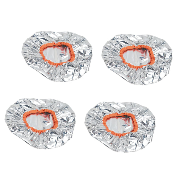 10 stk hårfargebehandlingshatt Konstant temperatur aluminiumsfolie dype konditioneringshetter sølv