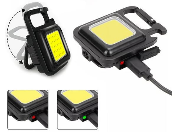 LED-taskulamppu - Telttavalo magneetilla ja pullonavaajalla 60