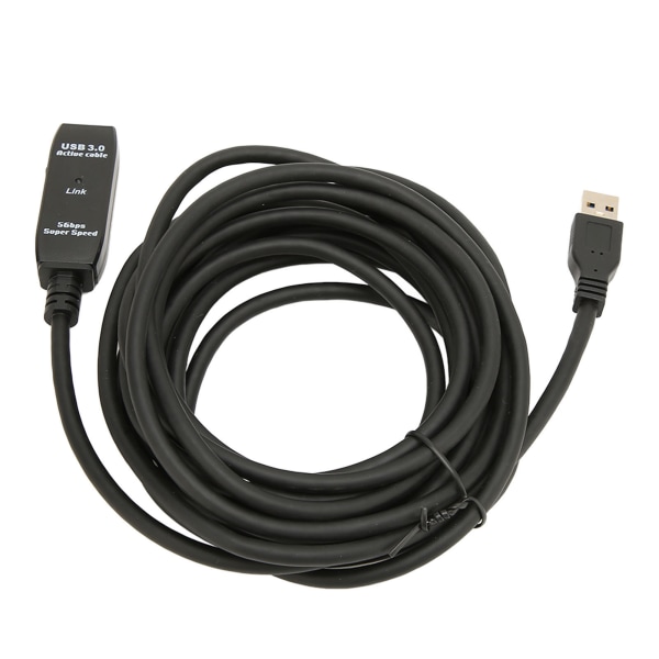 USB 3.0-forlengelseskabel svart 16,4 fot 5 Gbit per sek. hann til hunn USB aktiv USB-forlengelsesledning for hub-mustastatur