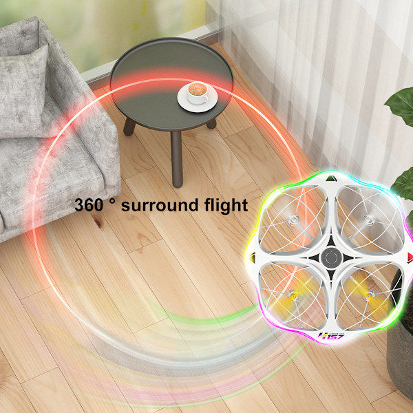 Mini Drone for Kids, RC Drone with Running LED for Beginners, Dual Flight Modes and 3 Batteries, 3D Flip and Full Propeller Protection, Easy to Fly...
