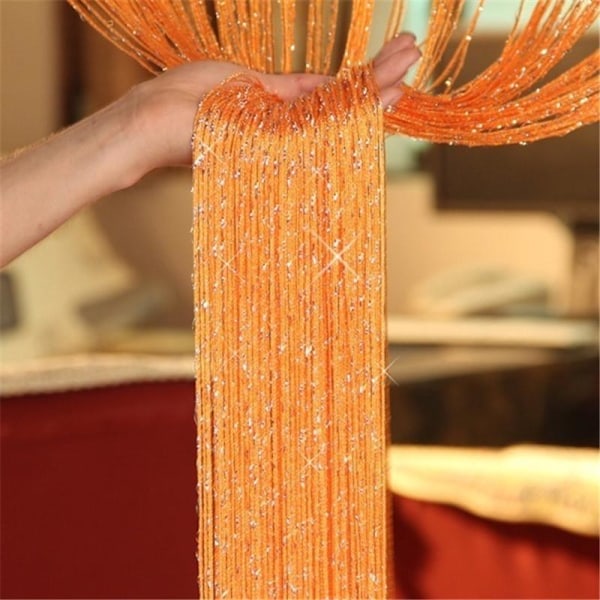 Fashion Household Fly Screen Fringe Tassel Curtain String Sparkle Curtains Room Divider Door Window Decoration Useful