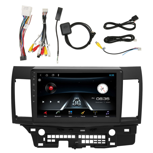 Bluetooth bilstereo navigator innebygd GPS håndfri storskjerm multifunksjon dobbel din bilradio for Mitsubishi Wing
