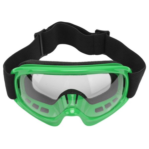 Dirt Bike Goggles för barn Slagtålighet UV-skydd Motorcykelglasögon för utomhuscykling Ski ATV Off Road Racing Grön
