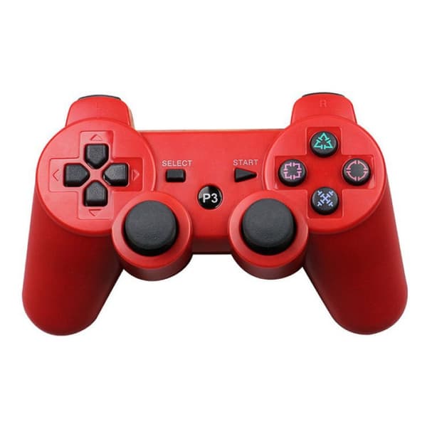 ps3-kontroller dubbla vibration PC-datorstyrenhet USB trådlös bluetooth-styrenhet 360-styrenhet dubbla vibration snöflingeknapp Blue-Blank Button