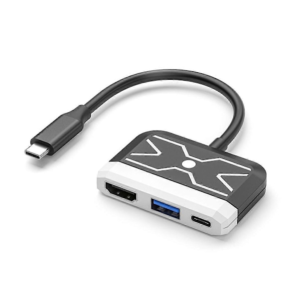 Type-C -yhteensopiva 3-in-1 Hub -telakointiasema Switch-tukiasema Näytön projektori Telakointiasema PD100.pa