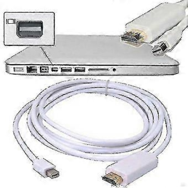 Thunderbolt till HDMI-adapter för MacBook Pro/Air, Mini DisplayPort till HDMI-kabel